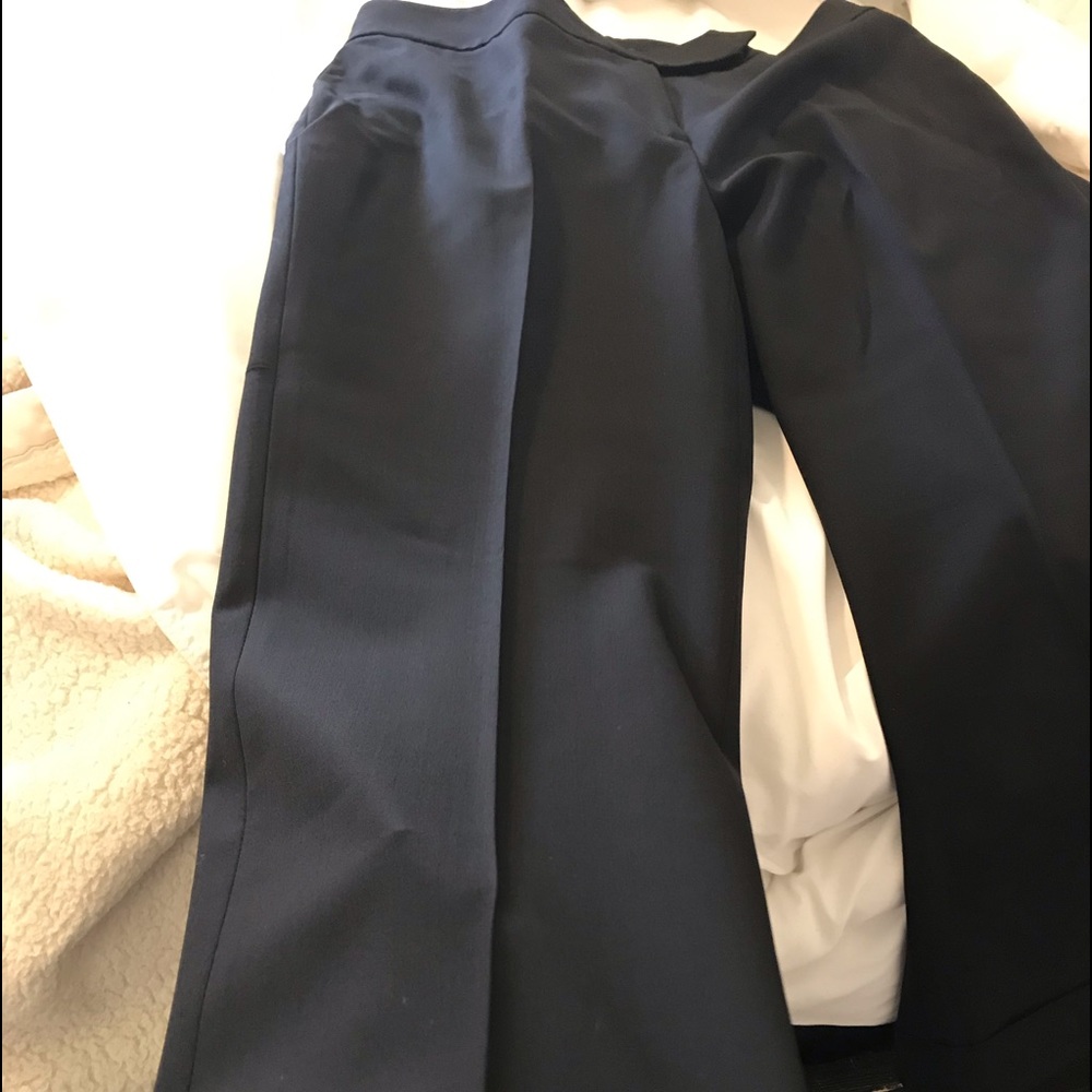 Classiques Entier Wool Cuff Button Front Slacks - image 7